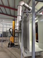 Ligne de revêtement en poudre entièrement automatique, installation de peinture électrostatique pour profilés en aluminium en lot