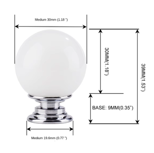 Trắng Ngọc Trang Trí Núm Đồ Nội Thất Cửa Vòng Xử Lý Và Kéo Nhân Tạo Pha Lê Knobs Cho Đồ Nội Thất Tủ Quần Áo Tủ Ngăn Kéo - Product Image 2