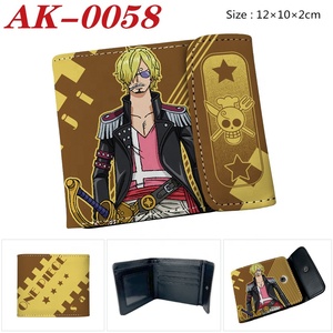 Cartera Corta de Cuero PU con Hebilla Oculta de Anime One Piece de Luffy Zoro, Tarjetero Plegable, Monedero para Estudiantes - Product Image 5