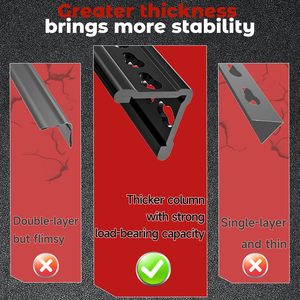 Étagères de stockage industrielles à 5 niveaux, robustes, réglables, sans boulons, avec rivets, protection contre la corrosion, revêtement en poudre pour entrepôt - Product Image 2