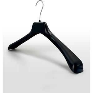 Cintres en plastique antidérapants personnalisés avec logo, noirs et blancs, pour jupes, robes de mariée, vestes, costumes pour hommes, manteaux, maillots de bain et chemises - Product Image 2