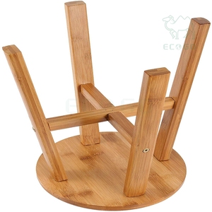 Taburete de bambú para el hogar, taburete de asiento pequeño de bambú para jardín, sala de estar - Product Image 6