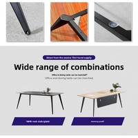 Pieds de table en acier pour table à manger, bureau, table basse, design moderne, robustes et résistants, base de table
