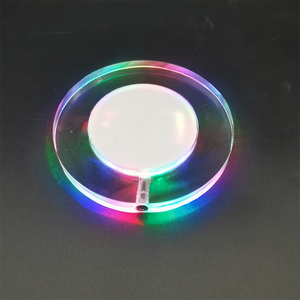 Оптовые акриловые LED-подставки для коктейлей на заказ: квадратные и восьмиугольные подставки под напитки, рекламные коврики для стаканов и кружек для кофе и напитков - Product Image 3
