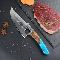 Couteau de boucher en acier Damas, couteau à désosser, couteau à découper la viande tranchant pour cuisine, boucherie, abattoir