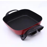 2026 En gros, Marmite électrique portable carrée de 5L, style coréen, antiadhésive, pour cuisine saine, pour dortoir