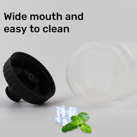 Bouteilles d'eau en plastique sans BPA personnalisées de 20 Oz 600ml avec sublimation transparentes et transparentes pour le cyclisme et le sport avec logo personnalisé