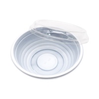 Emballage alimentaire jetable écologique en gros, bol à ramen en plastique à emporter, bols ronds en PP de haute qualité avec couvercle transparent