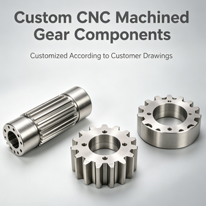 Internal and External Splines Precision Gear Hobbing Heat Treated Alloy Steel Flanged Mounting Face High Torsional Rigidity - Product Image 1