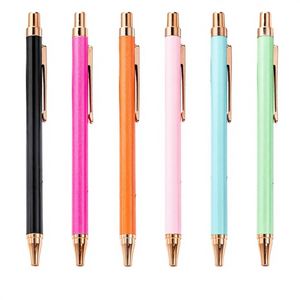 ปากกาลูกลื่น Creative Press หัวกระสุน พร้อมเลเซอร์สลักโลโก้ หลายสี ตัวเรือนโลหะ สำหรับใช้ในสำนักงานและนักเรียน - Product Image 1