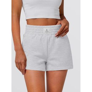 FOXA Women's Soft Athletic Shorts High Waist Summer Gym Workout <b>Lounge</b> Wear Breathable Knitted Cotton Spandex Shorts - Product Image 4