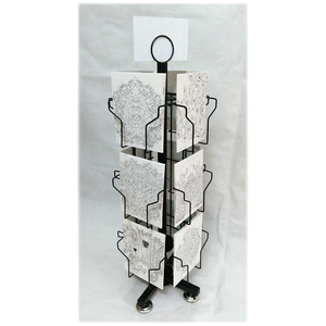 Exhibidores Giratorios para Tarjetas Postales, Soporte de Alambre de Hierro Giratorio, Exhibición de Tarjetas de Felicitación con Rotación de 360 Grados - Product Image 6