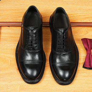 Zapatos de Cuero de Negocios para Hombre, Estilo Clásico, de Alta Calidad y Gran Venta, con Suelas Gruesas y Construcción en Cuero Genuino - Product Image 5