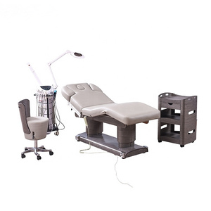 Kisen Adjustable Luxury Modern Treatment <b>Electric</b> Best Spa Cosmetic Eyelash Beauty Salon Wooden Base Massage <b>Table</b> Facial Bed - Product Image 3