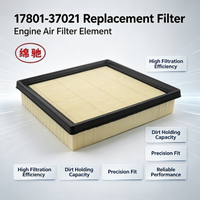 Filtre à air haute performance de qualité supérieure, numéro OE 17801-37020 17801-0T050 17801-37021 pour pièces automobiles