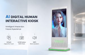 <span class=keywords><strong>Meilleur</strong></span> <span class=keywords><strong>prix</strong></span> d'usine, kiosque numérique AI de 55 pouces avec caméra, écran tactile vocal, système Android, OEM ODM, certifié CE RoHS - Product Image 3