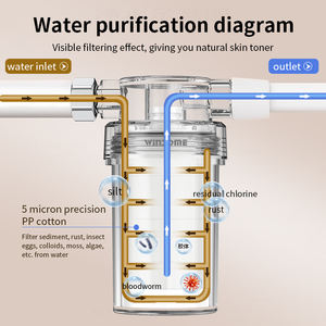 Pré-filtre en plastique pour purificateur d'eau domestique, grande filtration des impuretés particulières, 3000 GPD, alimenté par véhicule, multi-usage, anti-calcaire, anti-chlore - Product Image 2