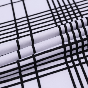 Glace soie rayures en <span class=keywords><strong>jersey</strong></span> polyester mécanique tricot extensible 4 voies - Product Image 1
