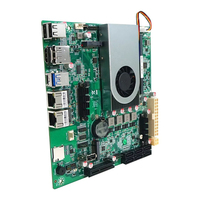 Placa Base para Servidor Intel N97 Sin Ventilador Mini-ITX 6 Bahías NAS DDR5 2*Intel 17x17CM I226 2.5G con Doble LAN