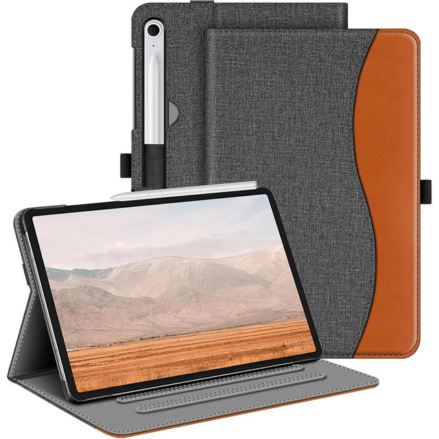 For Samsung Galaxy Tab S9 FE 10.9 S10 FE Full Protection Tablet Cover Premium PU Leather Front Stand Rugged Tablet Case