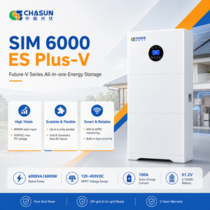 Inverter Ibrido Off-Grid CHASUN 6kW SIM 6000 ES Plus-V, Ingresso FV 8000W, <span class=keywords><strong>2</strong></span> MPPT, 12000VA di Picco, Efficienza 93%, 6 in Parallelo, WiFi - Product Image 2