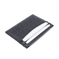 Portefeuille en cuir de haute qualité, porte-cartes en cuir véritable, logo personnalisé gravé, impression de logo en relief, porte-cartes de crédit en relief