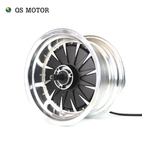 SiAECOSYS QSMOTOR 12X7.5 Inci 3000W 72V 100kph Hub Motor dengan Pengontrol EM150-2 dan Kit untuk E-scooter