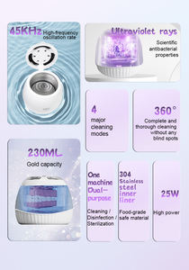 MRY, joyería de <span class=keywords><strong>limpieza</strong></span> UV ultrasónica, alineador de dientes postizos dentales, retenedor, protector <span class=keywords><strong>bucal</strong></span> IPX5, limpiador ultrasónico impermeable para dentaduras postizas - Product Image 4