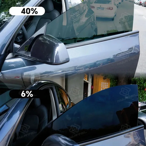 <span class=keywords><strong>Film</strong></span> de teinte de confidentialité de fenêtre de voiture <span class=keywords><strong>prédécoupé</strong></span> pour t-esla modèle S 2012-2021 feuilles d'autocollant automatique Films de protection UV solaires en céramique - Product Image 3