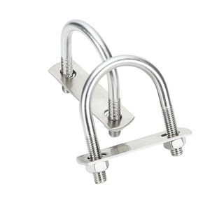 中国紧固件不锈钢U型螺栓带2个螺母M6 M8 M10 20mm 25mm 30mm用于管道固定支撑管道定制尺寸OEM。 - Product Image 2