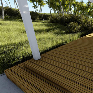 Plancher composite pour terrasse de piscine extérieure en bois, grain de bois - Product Image 1