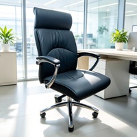 Chaise de bureau pivotante de luxe pour dirigeants, production en gros d'usine, mobilier de bureau, chaise de bureau en cuir pour écoles, hôpitaux, hôtels