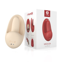 Sihand Maßgefertigter Erwachsenen-Vibrator für Frauen mit Zungenstimulation, Nippel- und Klitoris-Stimulation aus ABS + Silikon, Ohne Fernbedienung