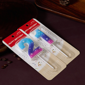 <span class=keywords><strong>Bougie</strong></span> d'<span class=keywords><strong>anniversaire</strong></span> en cire de paraffine faite à la main en gros, colorée, motif personnalisé 0-9, non toxique, pour animaux de compagnie, enfants, fêtes, Nouvel <span class=keywords><strong>An</strong></span> - Product Image 5