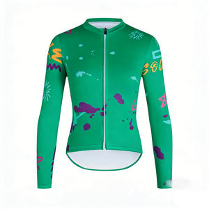 เสื้อจักรยานแขนยาวพิมพ์ลายศิลปะฤดูร้อน ระบายความชื้นได้ดี สำหรับกีฬากลางแจ้งและงานอีเว้นท์ต่างๆ - Product Image 4