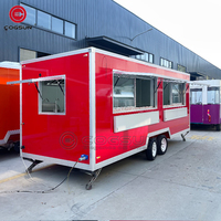 Installation de fenêtre de concession personnalisable avec des accessoires complets de camion de nourriture de remorque de cuisine