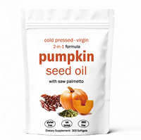 Cápsulas blandas de aceite de semilla de calabaza de marca privada OEM, suplemento dietético para el cuidado del cabello y la salud de la próstata