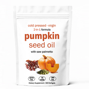 Huile de graines de citrouille biologique en capsules molles, complément alimentaire pour les soins des cheveux et la santé de la prostate, marque privée OEM - Product Image 1