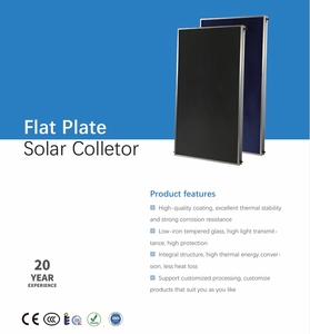 High Efficiency Blue Titanium Flat Plate <b>Solar</b> Panel Collector for <b>Solar</b> Water Heater <b>System</b> for Outdoor Household Use - Product Image 5