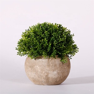 QSLH-PE002 ホームデコレーション卸売 人工プラスチック植物 鉢付き スタイリッシュで耐久性のある室内庭園アクセサリー - Product Image 4