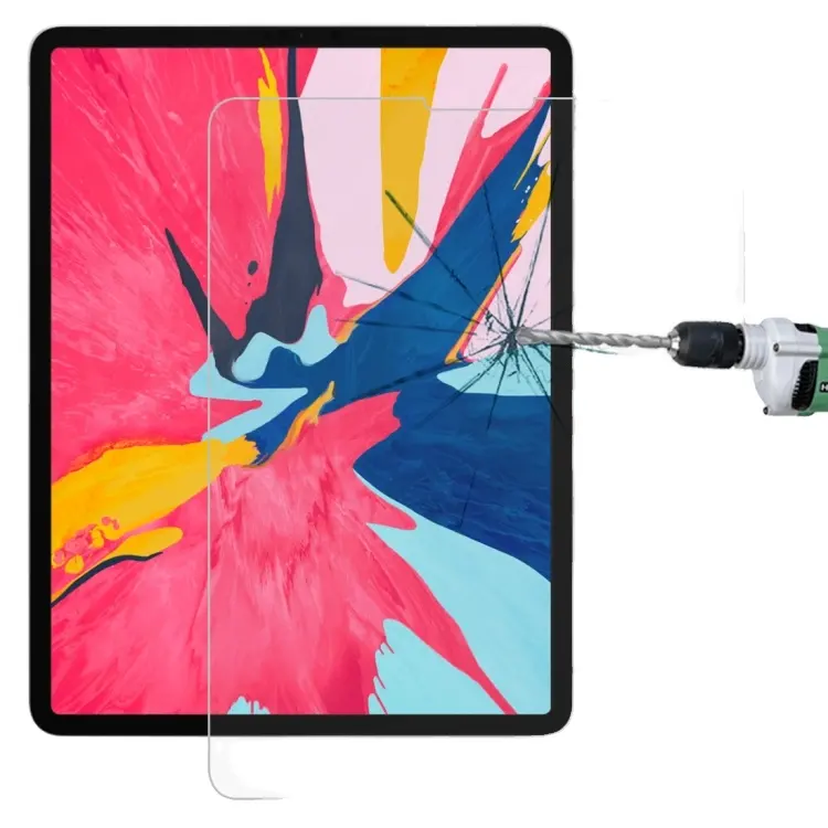 Protecteur d'écran en gros 2 pièces 0.26mm 9H dureté de surface 2.5D Film de verre trempé antidéflagrant pour iPad Pro 11 2018