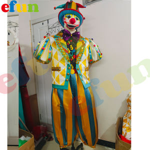 Efun MOQ 1 pieza divertido caminar al por mayor fiesta Joker traje <span class=keywords><strong>gordo</strong></span> circo <span class=keywords><strong>payaso</strong></span> Cosplay <span class=keywords><strong>payaso</strong></span> mascota <span class=keywords><strong>disfraz</strong></span> para la venta - Product Image 5