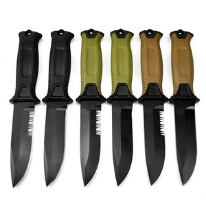 Cuchillo Táctico Multifunción Edc Best Seller con Mango de Goma, Acero 8Cr13Mov, Cuchillo de Combate y Supervivencia, Hoja Fija, Cuchillo de Caza - Product Image 3