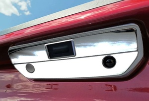 Cubierta de Manija de Puerta Trasera Cromada ABS WZXD con Orificio para Cámara Compatible con Silverado HD 1500 2019 2022 2025 - Product Image 6