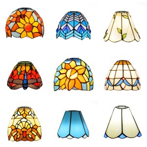 Tiflris vetro colorato paralume 6 "lampada da scrivania <span class=keywords><strong>lampadario</strong></span> paralume di ricambio, Retro paralume <span class=keywords><strong>per</strong></span> <span class=keywords><strong>lampadario</strong></span> lampada da parete - Product Image 1