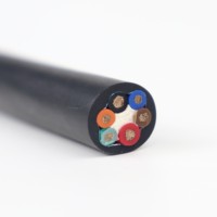 Cable de Cadena Portacables Blindado de Alta Calidad y Resistencia LIBIN NBR-JTVP 6x2.5 con Conductor de Cobre y Aislamiento de PVC para Elevación, -40°C~+105°C