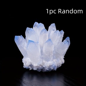 Cristal de Quartz Guérisseur 300-400g, Artisanat en Cristal, Décoration Feng Shui, Souvenir, Grappe de Cristal Bleu Fantôme, Cadeaux pour la Décoration - Product Image 5