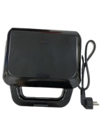Machine à gaufres sans effort pour petit-déjeuner et fête Sandwich Panini Gaufrier à sandwich antiadhésif pour friandises