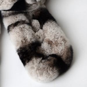 Bufanda de Piel de Conejo Real de Estilo Coreano, de Longitud Media, Gruesa y Cálida para Otoño e Invierno, para Hombres, Mujeres y Niñas - Product Image 5