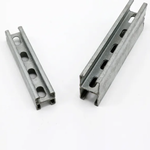 OEM unistrut kênh 41*41 cán nguội thép mạ kẽm C phần bán buôn Back-to-Back cấu trúc xà gồ uốn cắt - Product Image 2